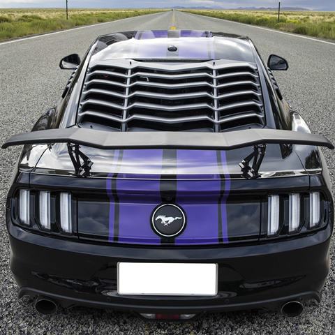 U สปอยเลอร์ DTM WING MUSTANG สีดำ #1 ติดตั้งได้ได้ทุกรุ่น พลาสติกงานนำเข้า